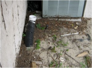 French Drain improperly installed